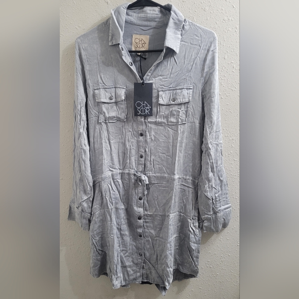 Chaser- Heirloom Wovens Roll Sleeve Button Sz Med